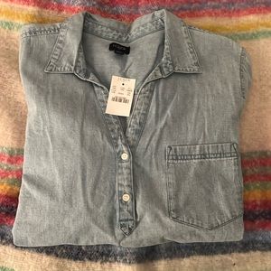 J. Crew two button henley shirt with chest pocket